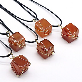 Mua Dây Chuyền Phong Thủy Đá Red Agate 17 Mm