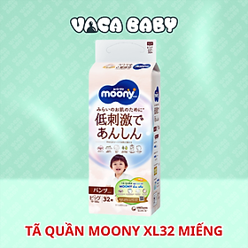 Tã Quần Moony Natural Bông Organic XL32 (32 Miếng)