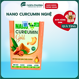 Nano Curcumin Gold Tam thất xạ đen, hết đau dạ dày tá tràng, hộp 15 gói x 10ml