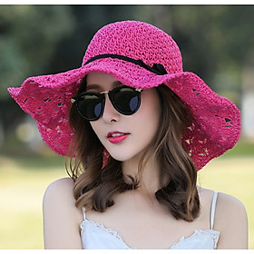 Mũ rộng vành đi biển đẹp nón gấp gọn chống nắng UV thời trang Hàn Quốc dona2242401