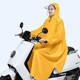 Mua Áo mưa trùm đi xe không xẻ tà có kính chắn nước phong cách Nhật Bản vải dày cao cấp chống thấm tốt kèm túi đựng
