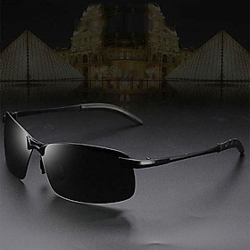 Men's Polarized for Driving Fishing Golf Half Metal Frame UV400 Eyewear
