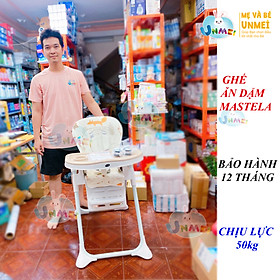 Ghế ngồi ăn dặm Mastela 1015 có thể điều chỉnh độ cao, ngả lưng, có bánh xe cho bé 6 tháng đến 5 tuổi chuẩn ASTM Mỹ