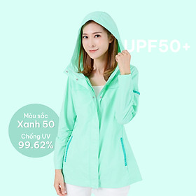 Áo khoác chống nắng nữ UV100 áo khoác măng tô chống tia UV UPF50+ vải có tính năng hút ẩm và làm mát nhanh AA20001