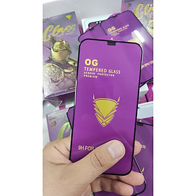 Kính cường lực siêu bền OG tím  có màn ngăn bụi trên loa giành cho điện thoại iphone  13mini/ ip 13 / 13 pro / 13 pro max