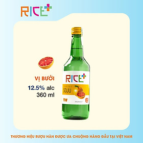 Rượu Soju Rice+ vị Bưởi