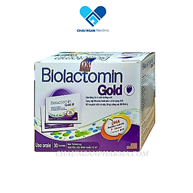 Men tiêu hóa vi sinh đường ruột Biolactomin Gold cân bằng hệ vi sinh, hỗ trợ rối loạn tiêu hóa, giúp ăn ngon – Hộp 30 gó