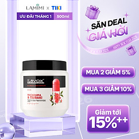 Hấp dầu Lavox Macadamia & hoa trà đỏ Dưỡng Tóc