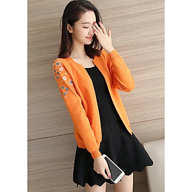 Áo Len Nữ Cardigan Kiểu Hàn Quốc Thêu Hoa AF_ALR020