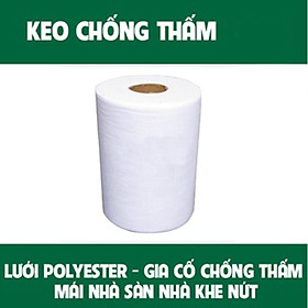 Lưới Polyester Phủ Chống Thấm, Vải Polyester Gia Cố Chống Thấm Mái Nhà Sàn Nhà Khe Nứt Khổ 10 cm
