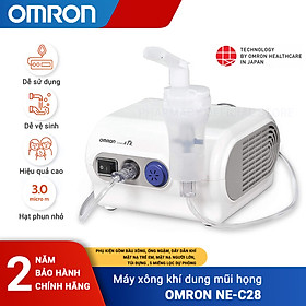 Máy xông khí dung mũi họng Omron NE-C28 Chính Hãng | Hạt phun siêu nhỏ, Công nghệ van ảo tiên tiến | Bảo hành 2 năm