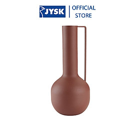 Lọ hoa JYSK Denno kim loại đỏ DK11xC25cm