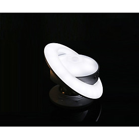 Mua Đèn led cảm biến chuyển động hình đĩa bay (Tặng kèm đèn pin mini bóp tay màu ngẫu nhiên