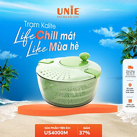 Mua Bộ dụng cụ quay vắt đa năng Unie US4000M  dung tích 4L Lưỡi dao cao cấp  7 chức năng trong 1: Cắt  thái  bào rau củ - hàng chính hãng