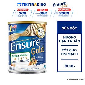 Thực phẩm dinh dưỡng y học Ensure Gold Green Health 800g/850g