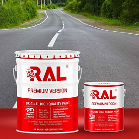 Sơn kẻ vạch PU chống trơn RAL ROAD LINE SHIELD ANTI-SLIP - 5KG