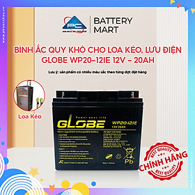 Bình Ắc Quy Khô GLOBE WP20-12IE 12V - 20Ah, ắc quy dùng cho loa kéo, lưu điện