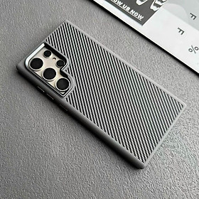 Ốp lưng cao cấp cho Samsung Galaxy S24 Ultra, S24 Plus, S23 Ultra hiệu Likgus Carbon Defender trang bị viền camera kim loại, cạnh ốp dẻo TPU - Hàng nhập khẩu