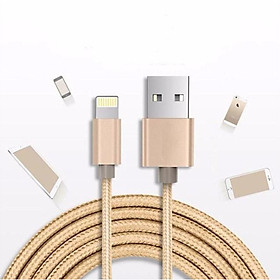 Dây Cáp sạc Nhanh cho Iphone vỏ bọc dù dài 3m