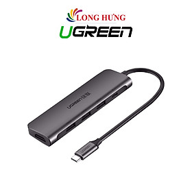 Cổng chuyển đổi Ugreen 6-in-1 USB-C Multifunctional Adapter CM136 80132 - Hàng chính hãng