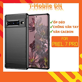 Ốp lưng cho Google Pixel 7 Pro silicone mềm Carbon phay xước chống sốc chống vân tay