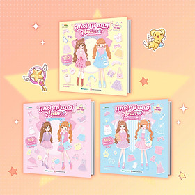 Combo 3 Cuốn Thời Trang Anime (300+ Stickers Dễ Thương) - Sách Bóc Dán Sticker Thời Trang Cho Bé Gái