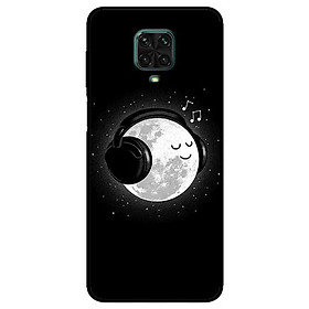 Ốp lưng dành cho Xiaomi Redmi 9s - 9 Pro - 9 Promax mẫu Mặt Trăng Nghe Nhạc