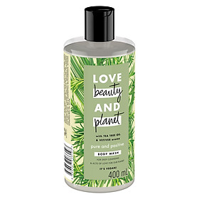 Sữa Tắm Detox Love Beauty And Planet Pure And Positive 400ml
