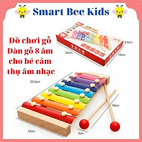 Đồ Chơi Gỗ Đàn Gỗ 8 Thanh Giúp Bé Cảm Thụ Âm Nhạc