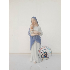 Mua tượng công giáo mẹ bồng chúa gốm sứ 25cm