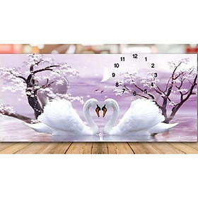 Tranh thêu ĐH uyên ương hạnh phúc - LV3153