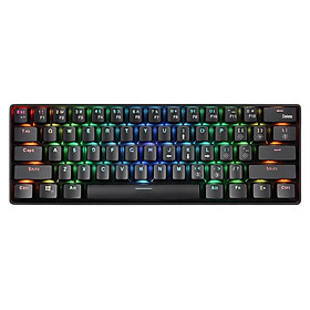 YK600 Mechanical Keyboard RGB Backlight Keyboards for PC Gamer - Blue Switch