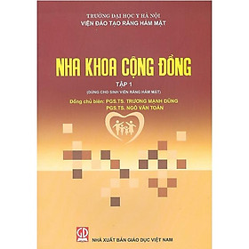 Hình ảnh Sách - Nha Khoa Cộng Đồng - Tập 1 (KL)