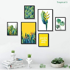 Mua Bộ 6 khung ảnh trang trí lá cây nhiệt đới - Tropical 5