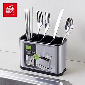 Mua Ống cắm muỗng đũa inox để bàn cao cấp H2740