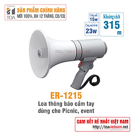 Loa cầm tay, loa tuyên truyền, phóng thanh cầm tay 15W TOA ER-1215 - Hàng chính hãng