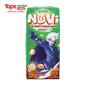 Lốc 4 Hộp Sữa Nuvi Lúa Mạch Thạch Cacao 170ML