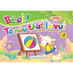 Sách - Trọn bộ 9 cuốn: Bé ơi tô màu thật là vui ( Song ngữ Việt - Anh từ 3-6 tuổi )-ndbooks