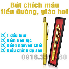 Bút Chích Máu Tiểu Đường Giác Hơi 1 Đầu Kim Đồng Nguyên Chất