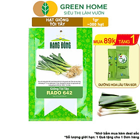 Mua Hạt Giống Tỏi Tây GreenHome  Gói 1g~300 hạt  Giống Hành Baro  Dễ Trồng Quanh Năm  Kháng Bệnh Tốt G18