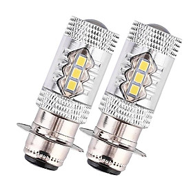 High Quality 2Pcs H6 80W Motorcycle Car Super HID White LED Headlights Bulbs