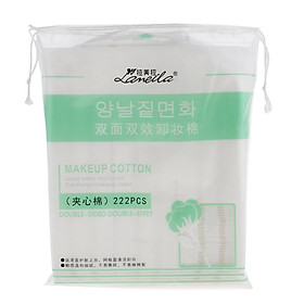 222pcs Soft Makeup Remover Cotton Pads, Face Cleaning Nail Wipes Organic Sponge Cotton Square Set