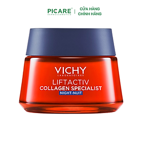 Kem dưỡng giúp sáng da, mờ thâm nám ban đêm Vichy LIFTACTIV COLLAGEN SPECIALIST NIGHT