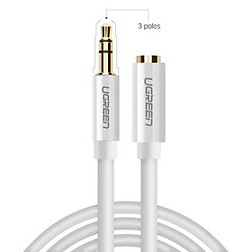 Mua Ugreen UG40679AV118TK 2M màu Trắng Cáp âm thanh 3.5mm nối dài đầu nhôm - HÀNG CHÍNH HÃNG