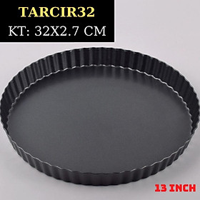 Mua Khuôn Tart Trứng Bánh Pizza Tròn Chống Dính Đế Rời kích thước 24Cm 26Cm 30Cm 32Cm Chất Lượng Cao - TARTCIR