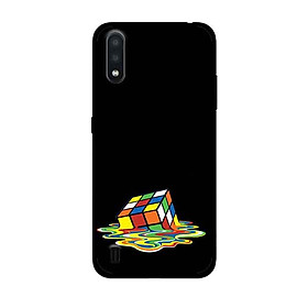 Ốp Lưng in cho Samsung Galaxy A01 Mẫu Rubik Màu Nước - Hàng Chính Hãng