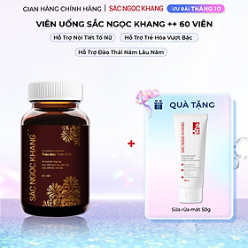 Viên Uống Sắc Ngọc Khang ++ chống lão hóa da, giảm nám, tàn nhang cao cấp (Hộp 60 Viên)