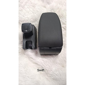 Hộp tỳ tay xe SWIFT cao cấp tích hợp cổng sạc USB