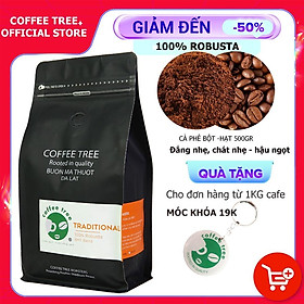 Hình ảnh Cà Phê Bột Robusta Buôn Mê Thuột Nguyên Chất 100% Coffee Tree - Hương Thơm Nhẹ - Vị Đắng Vừa - Hậu Vị Ngọt