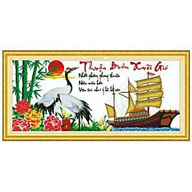Mua Tranh thêu chữ thập Thuận Buồm Xuôi Gió (118*55cm) chưa thêu